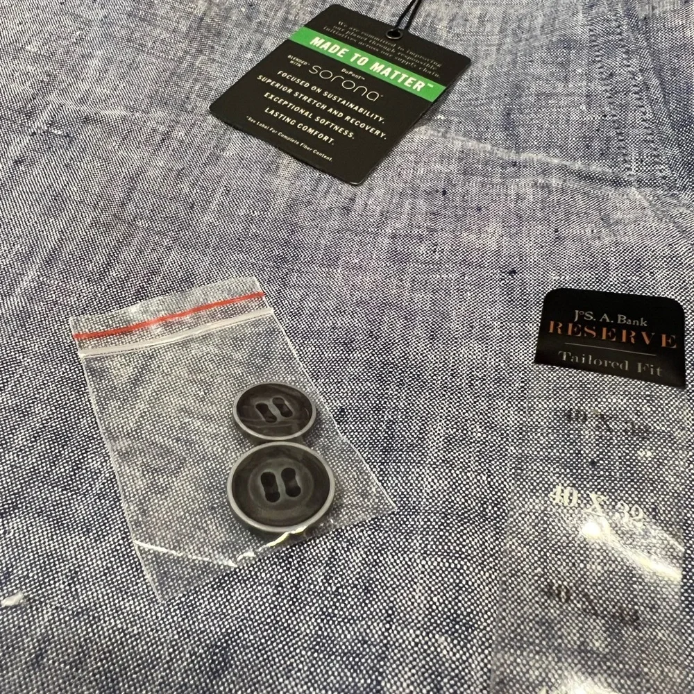 NWT 40W Jos A. Bank Reserve Linen Trousers